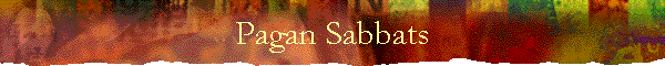 Pagan Sabbats